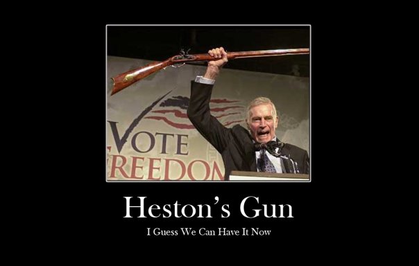 Heston's gun