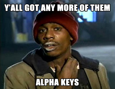 Alpha Keys