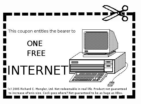 Free internet coupon