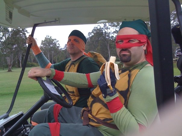 Ninja Turtle Golfers