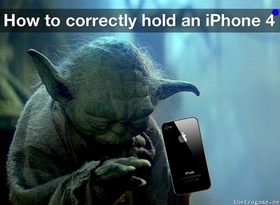 How to hold iPhone 4