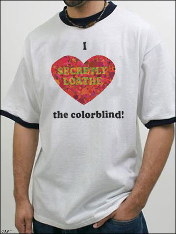 Colour blind shirt