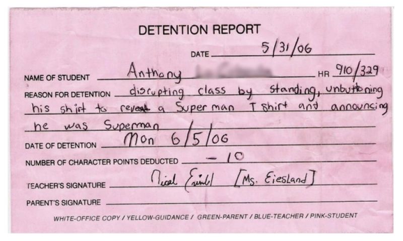 Detention report