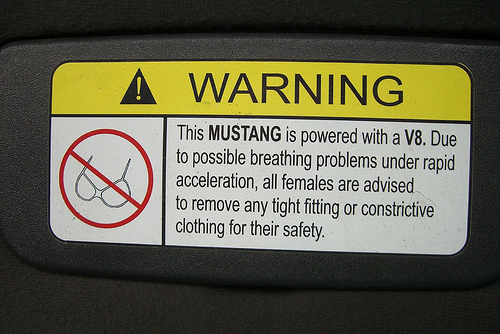 Mustang warning