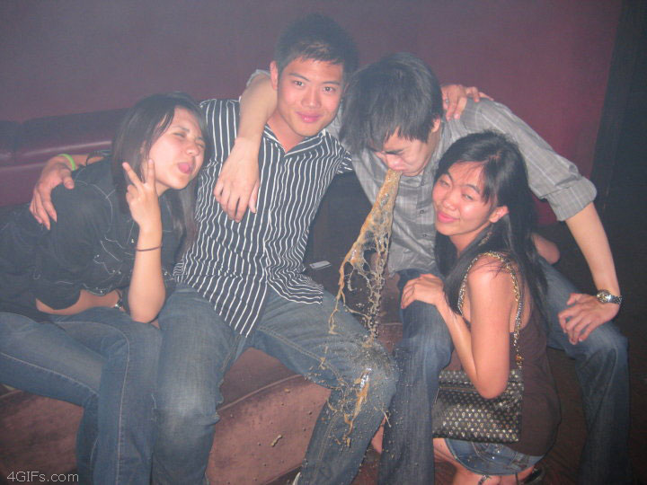Nightclub group photo