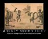 Monkey sword fight