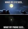 Eye vs phone